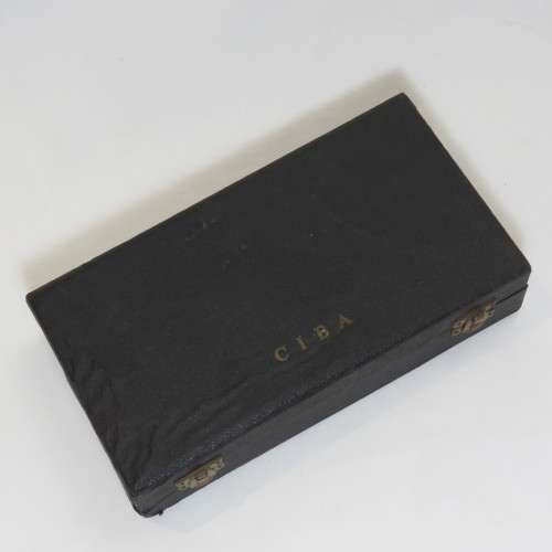 Vintage CIBA thermometer set in case