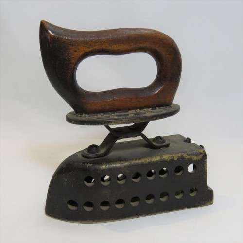 Antique Weighted Iron - Missing weight and rear lid