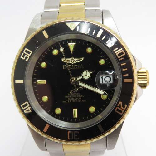 Invicta Automatic Professional Pro Diver two-tone mens watch