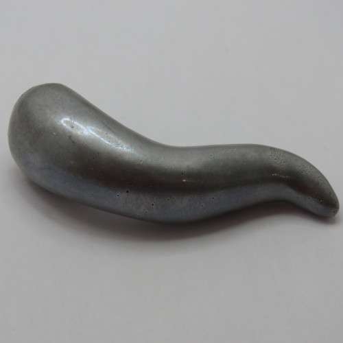 Modern Art white metal door knob