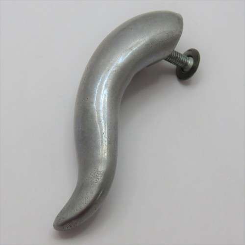 Modern Art white metal door knob
