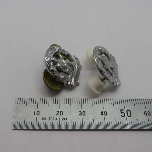 Lot of 2 SADF Commandos mess dress collar badges