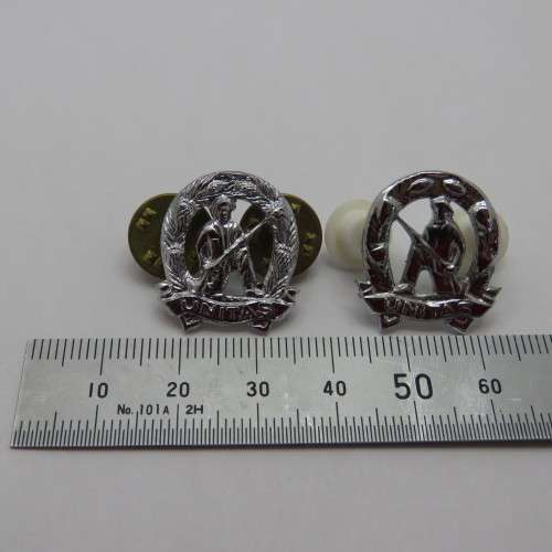 Lot of 2 SADF Commandos mess dress collar badges
