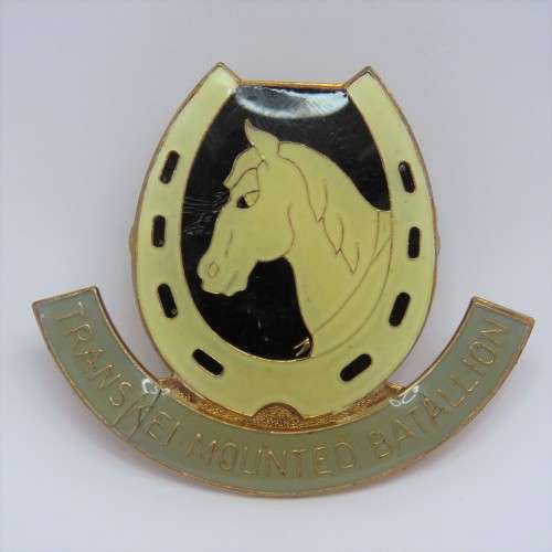 Transkei Mounted battalion beret badge