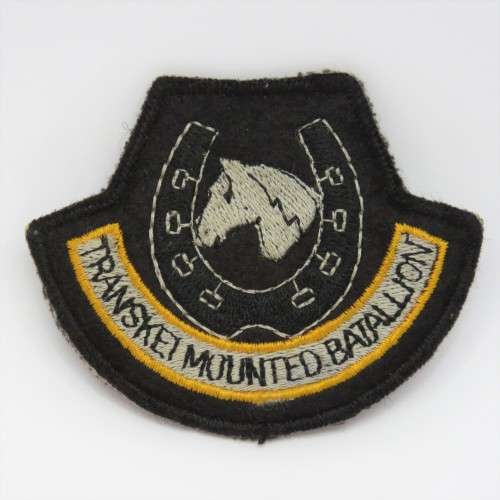 Transkei Mounted Battalion cloth cap badge