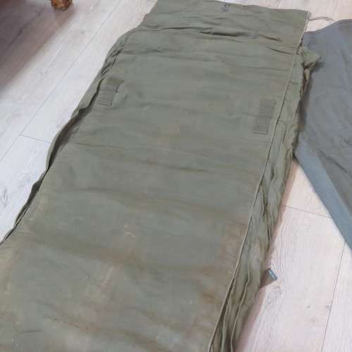 Early SADF Officer stretcher bed with sleeve for sleeping bag - Belonged to Colonel Gert van Zyl