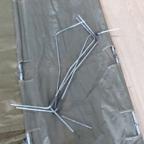 Early SADF Officer stretcher bed with sleeve for sleeping bag - Belonged to Colonel Gert van Zyl