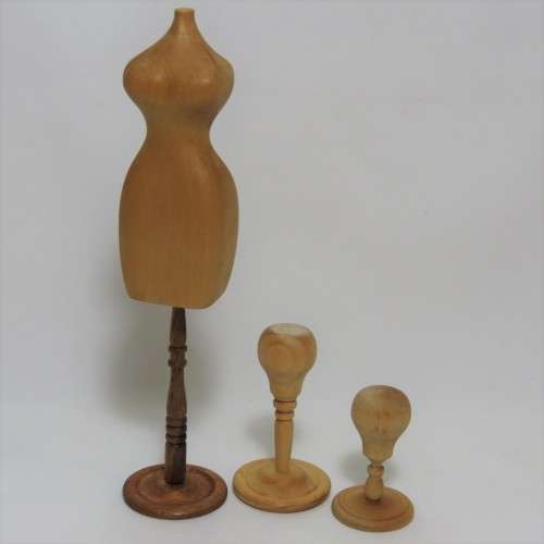 Doll`s House furniture vintage mannequin and wig stands