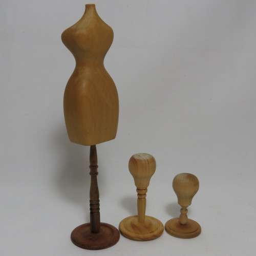 Doll`s House furniture vintage mannequin and wig stands