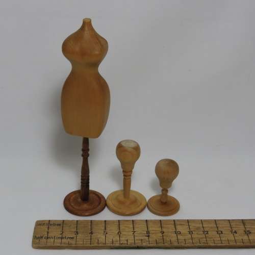 Doll`s House furniture vintage mannequin and wig stands