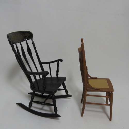 Doll`s House furniture lot of 4 different chairs