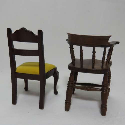 Doll`s House furniture lot of 4 different chairs