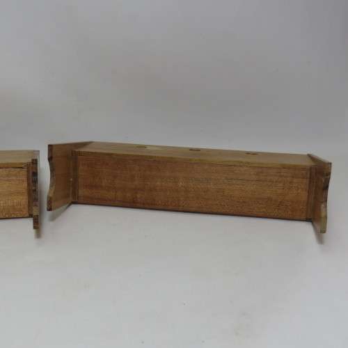 Doll`s House furniture pair of church benches plus 2 Hymn boards