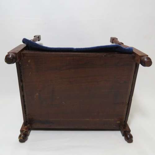 Doll`s House Furniture vintage 4 poster bed with mattress and cover