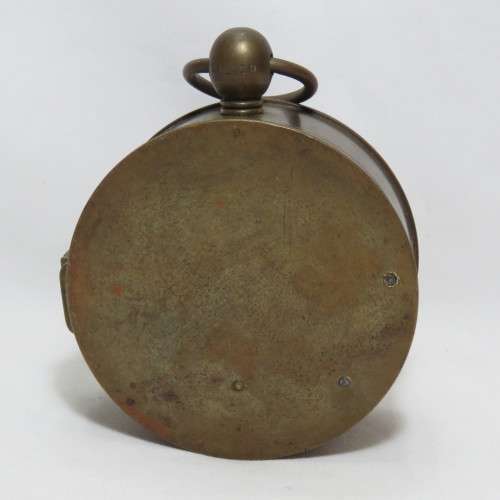 Antique brass case for night watchman clock