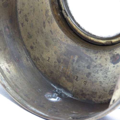 Antique brass case for night watchman clock