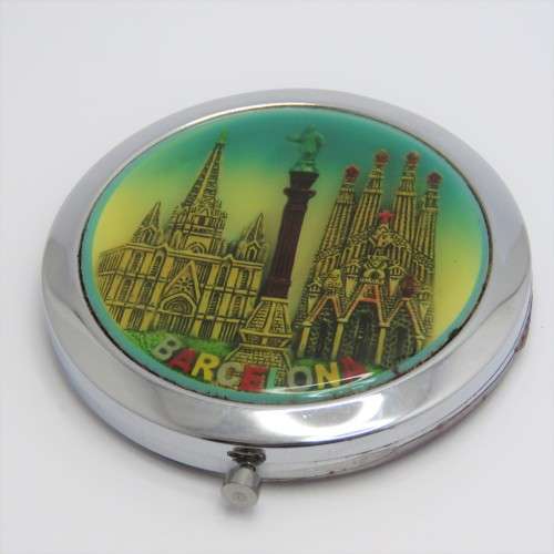 Barcelona pocket compact mirror
