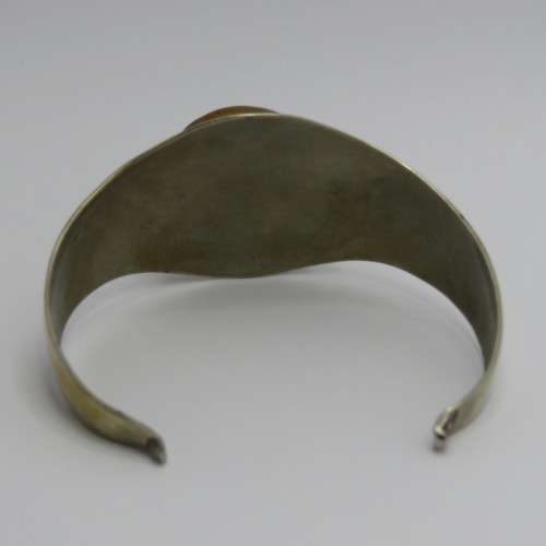 Vintage costume jewellery bangle with resin insert