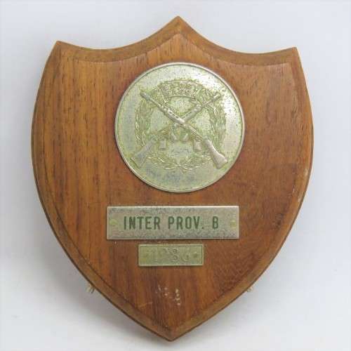 1986 SA Service shooting Inter Provincial plaque