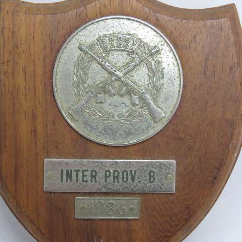 1986 SA Service shooting Inter Provincial plaque