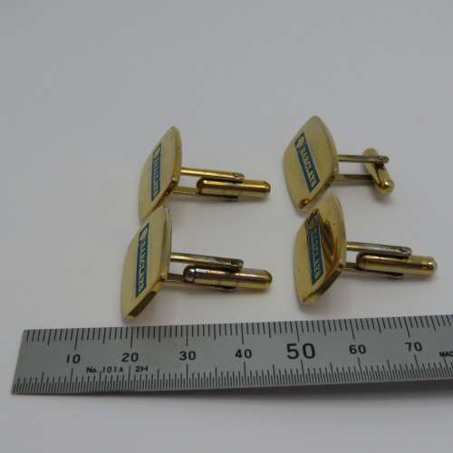 Two pairs of vintage Barclays bank cufflinks