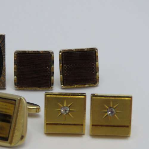 Lot of 4 pairs of vintage cufflinks