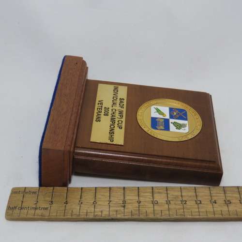 2008 SANDF (WP) Cup Individual Championship trophy - Veterans - Peninsula Rifles league
