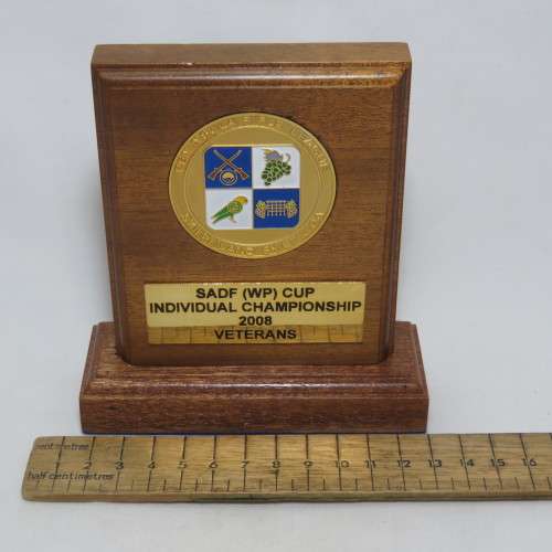 2008 SANDF (WP) Cup Individual Championship trophy - Veterans - Peninsula Rifles league