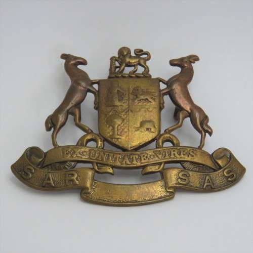 SA Railway Office brass badge