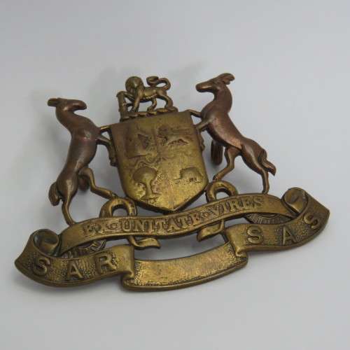 SA Railway Office brass badge