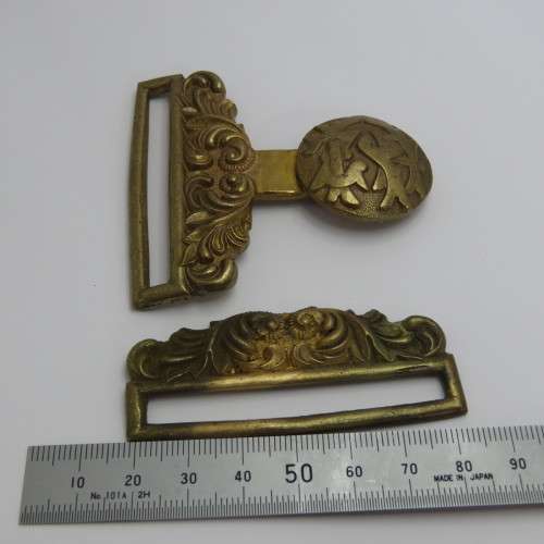 ZAR Police belt buckle pieces
