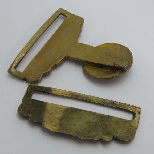 ZAR Police belt buckle pieces