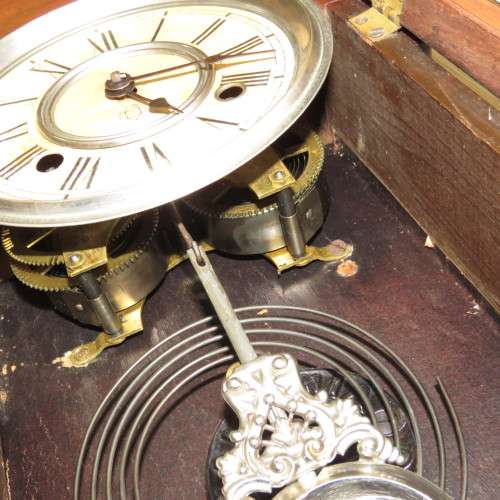 Antique Ansonia mantle clock - Face 17 x 17 cm - 51 cm High