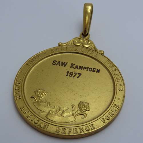 SADF 1977 SAW Kampioen medal for shooting