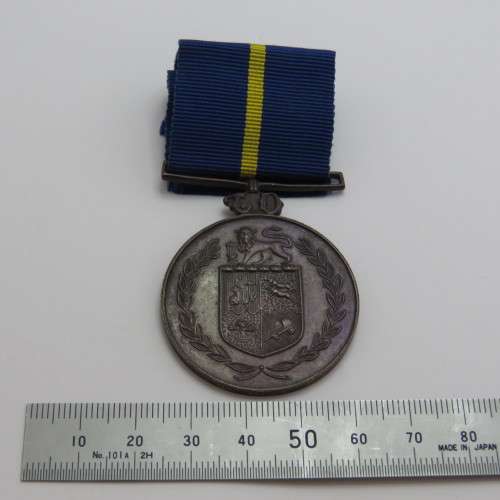 SA Police Faithful Service medal issued to K155022K Konst H.A.R Steyn