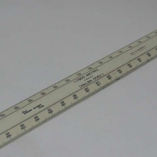 Engine Divided 1:7500 Metric ruler - Made in Australia