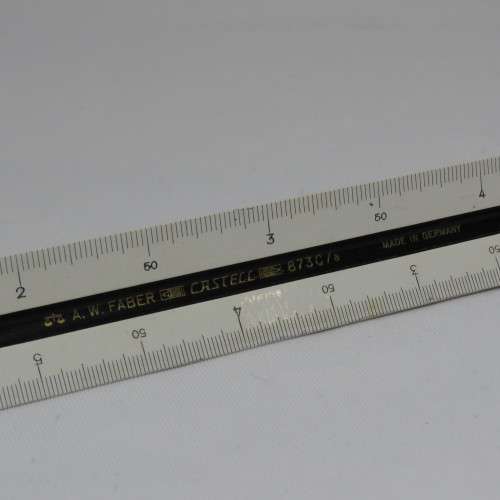 Faber-Castell triangular ruler in box