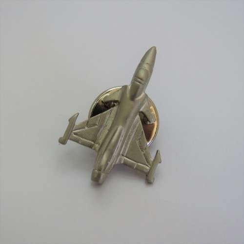 Fighter jet pin badge
