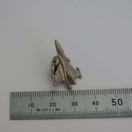 Fighter jet pin badge