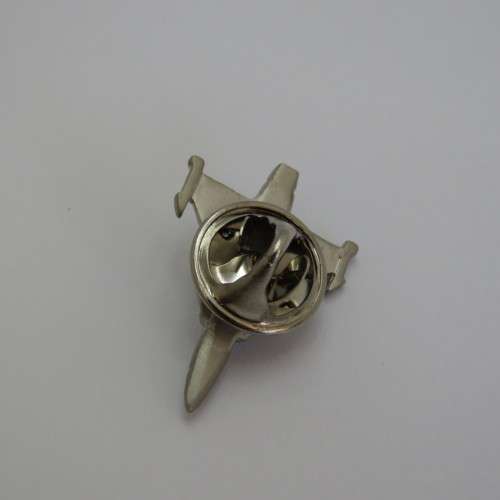 Fighter jet pin badge