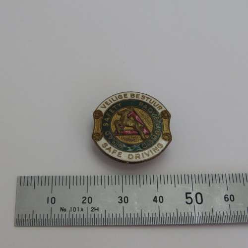 Vintage Road Safety safe driving badge