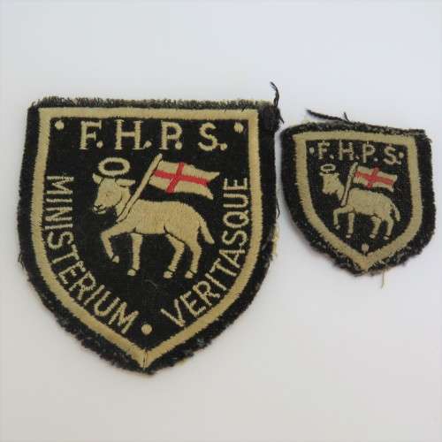 Lot of 2 Vintage Fish Hoek Primary school badges