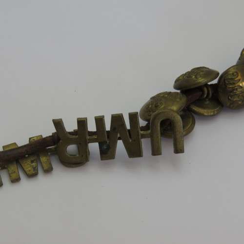 Umvoti Mounted Rifles Shoulder titles with buttons