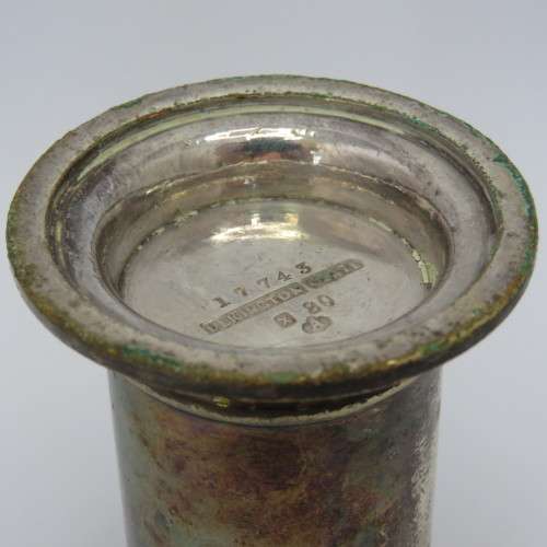 Antique Royal Mail Line silverplated small vase by Elkington plate