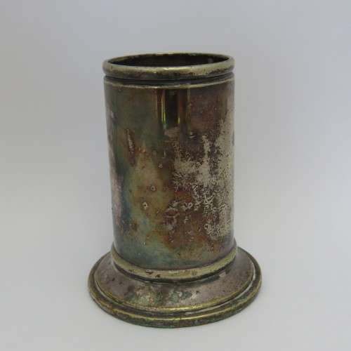 Antique Royal Mail Line silverplated small vase by Elkington plate