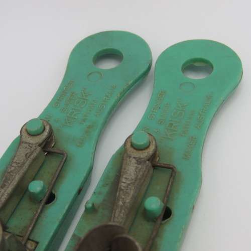 Pair of vintage Krisk bean slicers - Blades damaged
