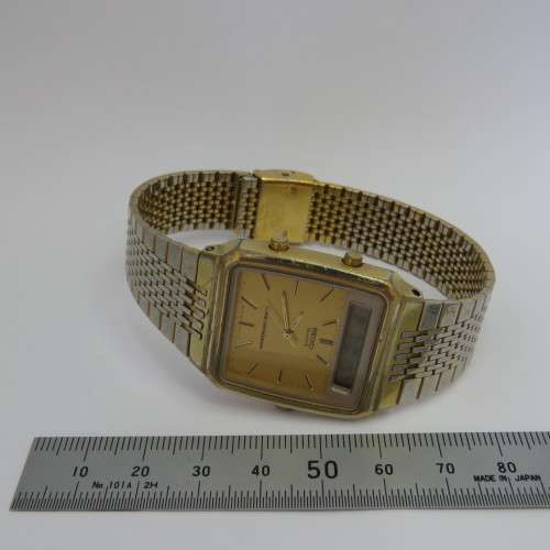 Vintage Seiko Quartz alarm chronograph mens watch