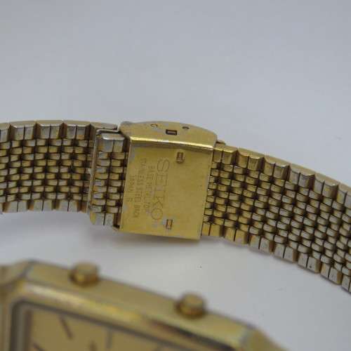 Vintage Seiko Quartz alarm chronograph mens watch
