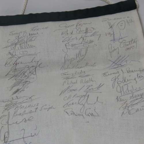 1993 Zimbabwe Target Rifle Championship wall flag - Signed by Team members