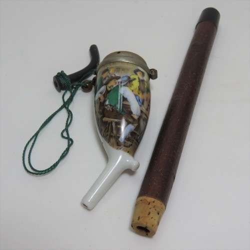 Vintage German Porcelain pipe pieces for spares